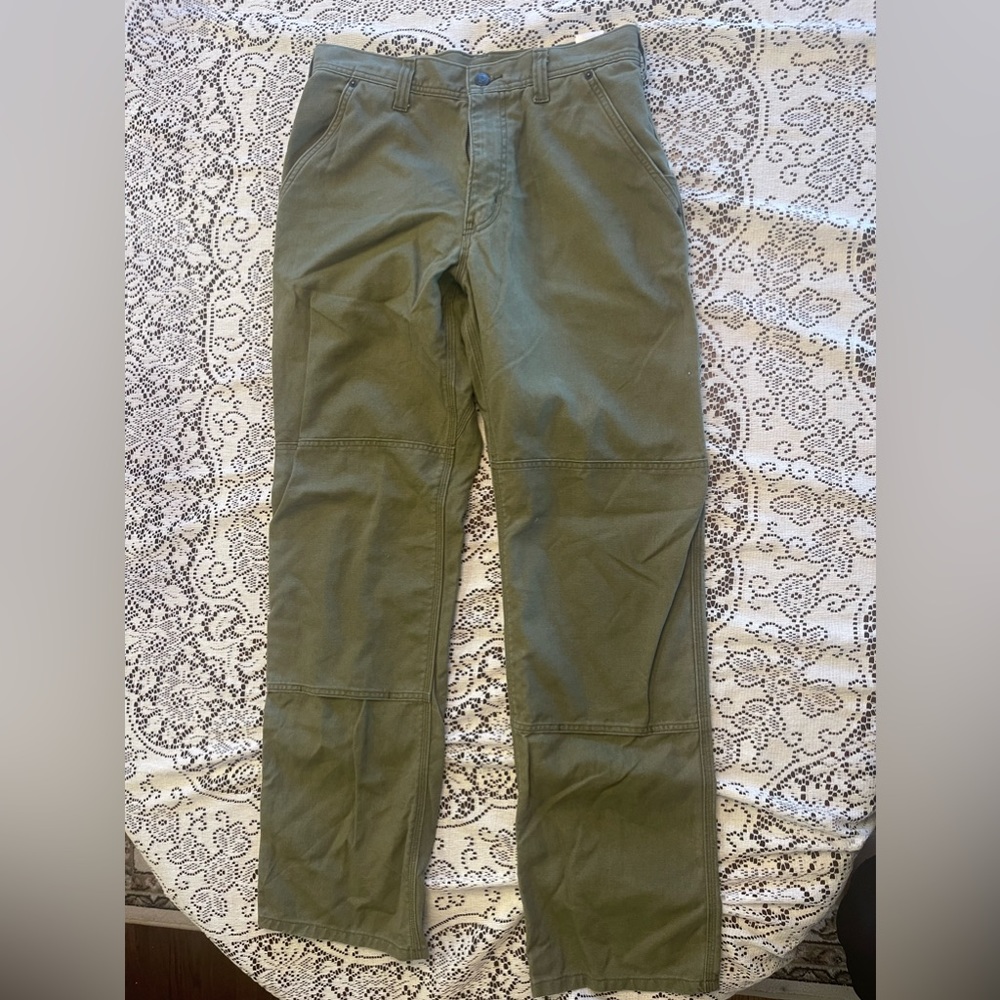 Men's All Seasons Hemp Canvas Double Knee Pants - Regular size 33